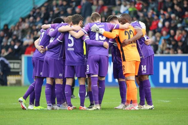 18 02 2024, Football, Men, 2 Bundesliga , 22 Matchday, Season 2023 2024, SV 07 Elversberg VfL Osnabrück, The team VfL Osnabrück Elversberg Ursapharm Arena an der Kaiserlinde Saarland Germany EN
