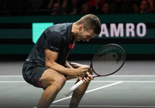 Nikola MektiÄ‡ of CROATIE Finale Double during the ABN Amro Open 2024, ATP, Tennis Herren 500 tennis tournament on February 16, 2024 in Rotterdam, Netherlands TENNIS : ABN Amro Open 2024 - Rotterdam - 18 02 2024 LaurentLairys Panoramic 