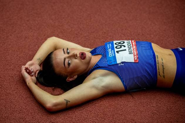 Sport Themen der Woche KW07 Sport Bilder des Tages Halove mistrovstvi Ceske republiky v atletice, 18. unora 2024, Ostrava. Nikola Bendova, 400 m - zeny. (CTKxPhoto VladimirxPrycek) CTKPhotoP2024021803710  CTKPhotoP2024021803710
