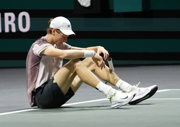 Jannik Sinner of Italy Finale during the ABN Amro Open 2024, ATP, Tennis Herren 500 tennis tournament on February 16, 2024 in Rotterdam, Netherlands - TENNIS : ABN Amro Open 2024 - Rotterdam - 18 02 2024 LaurentLairys Panoramic 