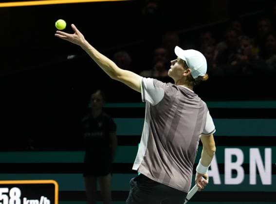 Jannik Sinner of Italy Finale during the ABN Amro Open 2024, ATP, Tennis Herren 500 tennis tournament on February 16, 2024 in Rotterdam, Netherlands - TENNIS : ABN Amro Open 2024 - Rotterdam - 18 02 2024 LaurentLairys Panoramic 