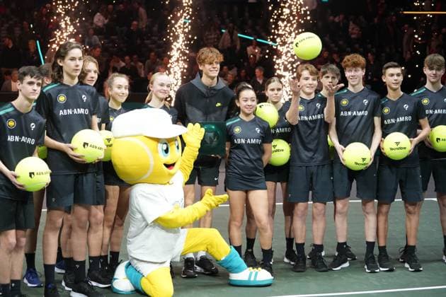 Jannik Sinner of Italy Finale during the ABN Amro Open 2024, ATP, Tennis Herren 500 tennis tournament on February 16, 2024 in Rotterdam, Netherlands - TENNIS : ABN Amro Open 2024 - Rotterdam - 18 02 2024 LaurentLairys Panoramic 