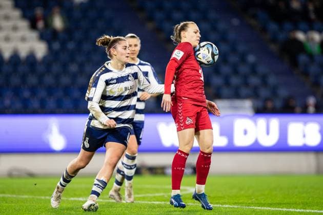 Google Pixel Women Bundesliga 14 Matchday MSV Duisburg 1 FC Köln 18 02 2024 Dora Zeller 1 FC Köln, 19 Google Pixel Women Bundesliga 14 Matchday MSV Duisburg 1 FC Köln Schauinsland Reisen Arena Duisburg 18 02 2024 DFB DFL REGULATIONS PROHIBIT ANY USE OF PHOTOGRAPHS AS IMAGE SEQUENCES AND OR QUASI VIDEO Copyright: xBEAUTIFULxSPORTS Buriakovx