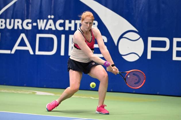 Runner-up Alison Van Uytvanck BEL Burgwaechter Ladies Open 2024, Womens Tennis, ITF World Ranking Tournament, Final, Singles, Alison Van Uytvanck BEL vs Julia Avdeeva RUS , 18 02 2024 Burgwaechter Ladies Open 2024, Womens Tennis, ITF World Ranking Tournament, 12 18 02 2024 Altenkirchen Copyright: xAugstx xEibner-Pressefotox EP_jat