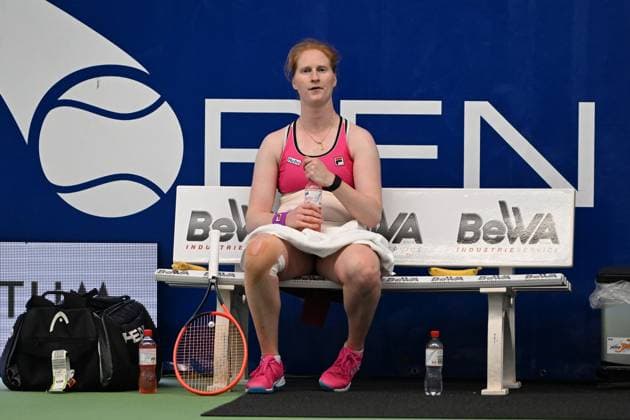 Runner-up Alison Van Uytvanck BEL Burgwaechter Ladies Open 2024, Womens Tennis, ITF World Ranking Tournament, Final, Singles, Alison Van Uytvanck BEL vs Julia Avdeeva RUS , 18 02 2024 Burgwaechter Ladies Open 2024, Womens Tennis, ITF World Ranking Tournament, 12 18 02 2024 Altenkirchen Copyright: xAugstx xEibner-Pressefotox EP_jat