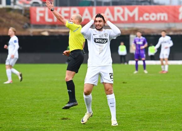 Germany, Spiesen Elversberg, 18 02 2024, Ursapharm Arena at Kaiserlinde, SV Elversberg vs VfL Osnabrueck 2 Bundesliga, Wahid Faghir SV Elversberg gestures Spiesen Elversberg Ursapharm Arena at Kaiserlinde Saarland Germany eu-images-738