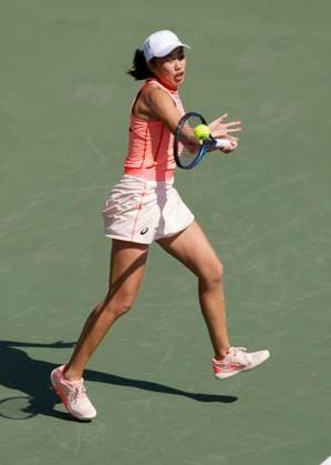 Shuai Zhang CHN , Dubai Duty Free Tennis Championships, Dubai, U A E Tennis Dubai Tennis Championships WTA Dubai Duty Free Tennis Stadium Dubai United Arab Emirates 19 February 2024 Copyright: xJuergenxHasenkopfx
