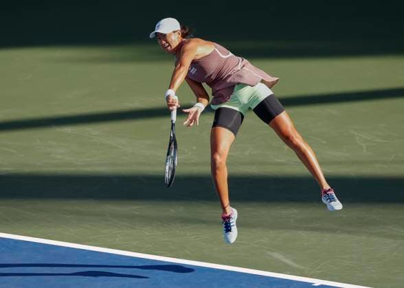 Xiju Wang CHN , Dubai Duty Free Tennis Championships, Dubai, U A E Tennis Dubai Tennis Championships 2024 WTA Dubai Duty Free Tennis Stadium Dubai United Arab Emirates 19 February 2024 Copyright: xJuergenxHasenkopfx