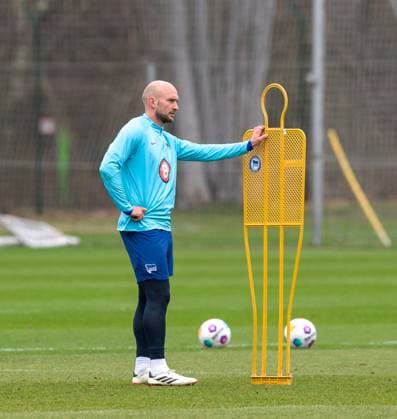 Soccer, Men, Season 2023 24, 2 Bundesliga, Hertha BSC, Training, Toni Leistner Hertha BSC , 20 02 2024, Copyright: xSebastianxRäppold MatthiasxKochx