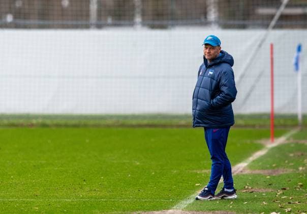 Soccer, Men, Season 2023 24, 2 Bundesliga, Hertha BSC, Training, Coach Pal Dardai Hertha BSC , 20 02 2024, Copyright: xSebastianxRäppold MatthiasxKochx