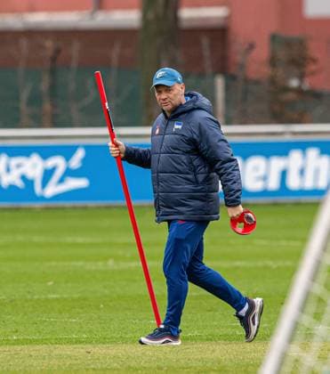 Soccer, Men, Season 2023 24, 2 Bundesliga, Hertha BSC, Training, Coach Pal Dardai Hertha BSC , 20 02 2024, Copyright: xSebastianxRäppold MatthiasxKochx