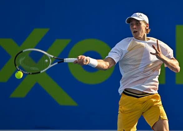 ATP, Tennis Herren Qatar Exxonmobil Open Tennis Tournament 2024 Emil Ruusuvuori of Finland is playing against Giulio Zeppieri of Italy in his round of 32 singles match at the ATP Qatar ExxonMobil Open tennis tournament at the Khalifa International Tennis Complex in Doha, Qatar, on February 20, 2024. DOHA Qatar  Copyright: xNoushadxThekkayilx originalFilename:varittyakkal-atpqatar240220_np9Li.jpg