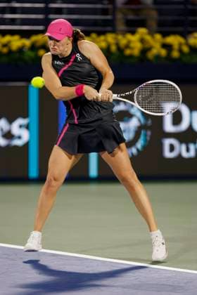 Iga Swiatek, Dubai Duty Free Tennis Championships, Dubai, U A E Tennis Dubai Tennis Championships 2024 WTA Dubai Duty Free Tennis Stadium Dubai United Arab Emirates 20 February 2024 Copyright: xJuergenxHasenkopfx