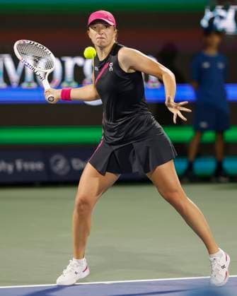 Iga Swiatek, Dubai Duty Free Tennis Championships, Dubai, U A E Tennis Dubai Tennis Championships 2024 WTA Dubai Duty Free Tennis Stadium Dubai United Arab Emirates 20 February 2024 Copyright: xJuergenxHasenkopfx