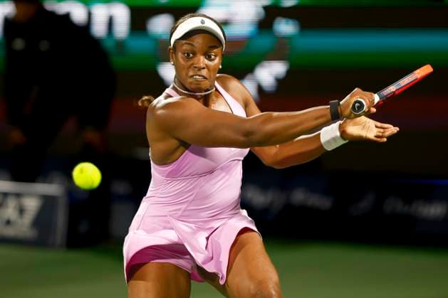 Sloane Stephens, Dubai Duty Free Tennis Championships, Dubai, U A E Tennis Dubai Tennis Championships 2024 WTA Dubai Duty Free Tennis Stadium Dubai United Arab Emirates 20 February 2024 Copyright: xJuergenxHasenkopfx