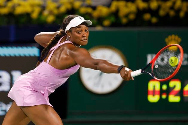 Sloane Stephens, Dubai Duty Free Tennis Championships, Dubai, U A E Tennis Dubai Tennis Championships 2024 WTA Dubai Duty Free Tennis Stadium Dubai United Arab Emirates 20 February 2024 Copyright: xJuergenxHasenkopfx