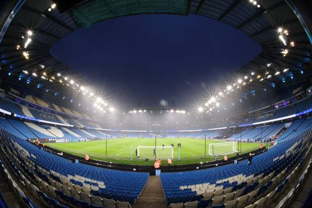 Manchester City v Brentford Premier League 20 02 2024. A general view inside the ground ahead of the Premier League match between Manchester City and Brentford at the Etihad Stadium, Manchester, England on 20 February 2024. Manchester Etihad Stadium Manchester England Editorial use only DataCo restrictions apply See www.football-dataco.com , Copyright: xRyanxBrownex PSI-19078-0001