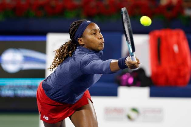 Coco Gauff, Dubai Duty Free Tennis Championships, Dubai, U A E Tennis Dubai Tennis Championships 2024 WTA Dubai Duty Free Tennis Stadium Dubai United Arab Emirates 20 February 2024 Copyright: xJuergenxHasenkopfx
