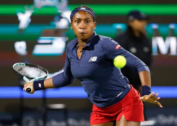 Coco Gauff, Dubai Duty Free Tennis Championships, Dubai, U A E Tennis Dubai Tennis Championships 2024 WTA Dubai Duty Free Tennis Stadium Dubai United Arab Emirates 20 February 2024 Copyright: xJuergenxHasenkopfx