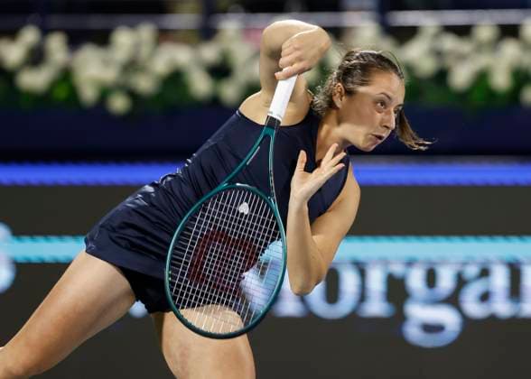 Elisabetta Coccianeto, Dubai Duty Free Tennis Championships, Dubai, U A E Tennis Dubai Tennis Championships 2024 WTA Dubai Duty Free Tennis Stadium Dubai United Arab Emirates 20 February 2024 Copyright: xJuergenxHasenkopfx