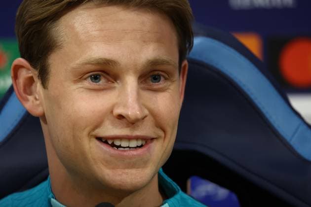 Foto Alessandro Garofalo LaPresse 20 febbraio 2024 Napoli, Italia calcio Champions League 2023 2024 - stadio Diego Armando Maradona conferenza stampa Barcelona Nella foto: Frenkie de Jong FC Barcelona, Barca Febraury 20, 2024 Naples, Italy sport soccer Champions League 2023 2024 - Diego Armando Maradona stadium press conference, PK, Pressekonferenz Barcelona In the pic: Frenkie de Jong (FC Barcelona)  Copyright: xAlessandroxGarofalo LaPressex