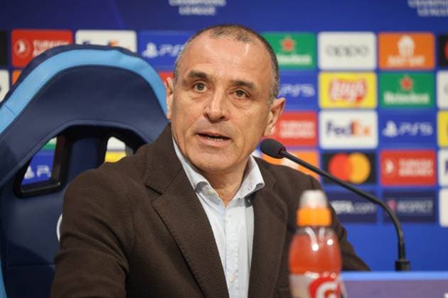 February 20, 2024, Napoli, Campania, ITALIA: 20 02 2024 Naples, pre-match press conference, PK, Pressekonferenz of the 2024 Champions League between Naples and Barcelona valid for the round of 16..In the picture: coach sec napoli Francesco Calzona Napoli ITALIA - ZUMAs236 20240220_aap_s236_030 Copyright: xFabioxSassox