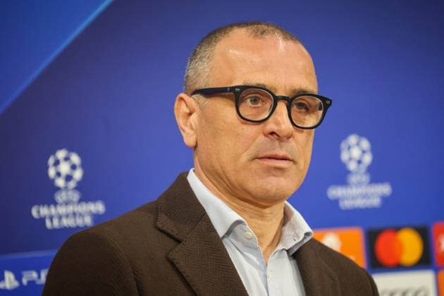 February 20, 2024, Napoli, Campania, ITALIA: 20 02 2024 Naples, pre-match press conference, PK, Pressekonferenz of the 2024 Champions League between Naples and Barcelona valid for the round of 16..In the picture: coach sec napoli Francesco Calzona Napoli ITALIA - ZUMAs236 20240220_aap_s236_043 Copyright: xFabioxSassox