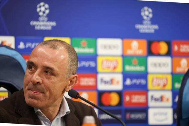 February 20, 2024, Napoli, Campania, ITALIA: 20 02 2024 Naples, pre-match press conference, PK, Pressekonferenz of the 2024 Champions League between Naples and Barcelona valid for the round of 16..In the picture: coach sec napoli Francesco Calzona Napoli ITALIA - ZUMAs236 20240220_aap_s236_047 Copyright: xFabioxSassox