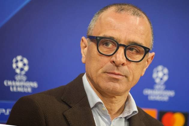 February 20, 2024, Napoli, Campania, ITALIA: 20 02 2024 Naples, pre-match press conference, PK, Pressekonferenz of the 2024 Champions League between Naples and Barcelona valid for the round of 16..In the picture: coach sec napoli Francesco Calzona Napoli ITALIA - ZUMAs236 20240220_aap_s236_046 Copyright: xFabioxSassox