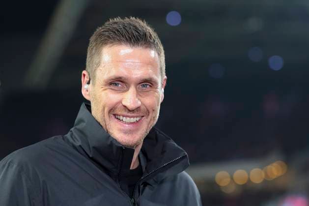 Sports Director Sebastian Kehl Borussia Dortmund laughs, UEFA Champions League 2023 2024 Round of 16 1st leg, PSV Eindhoven vs Borussia Dortmund, PSV Stadion, 20 02 2024, Eindhoven, Netherlands