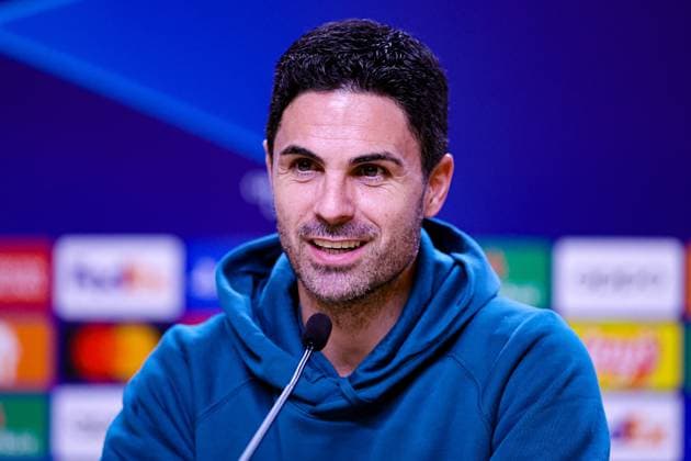 FC Porto 20 02 2024. Press and Training Mikel Arteta Manager of Arsenal during the press conference, PK, Pressekonferenz ahead of FC Porto v Arsenal in the Champions League, at Estadio do Dragao, Porto, Portugal on 20 February 2024. Editorial use only , Copyright: xNigelxKeenex PSI-19098-0016