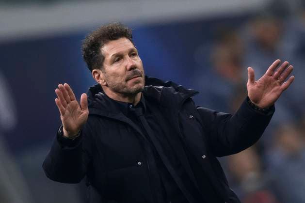 FC Internazionale v Club Atletico de Madrid - UEFA Champions League Diego Simeone, head coach of Club Atletico de Madrid, reacts during the UEFA Champions League football match between FC Internazionale and Club Atletico de Madrid. Milan Italy Copyright: xNicolòxCampox