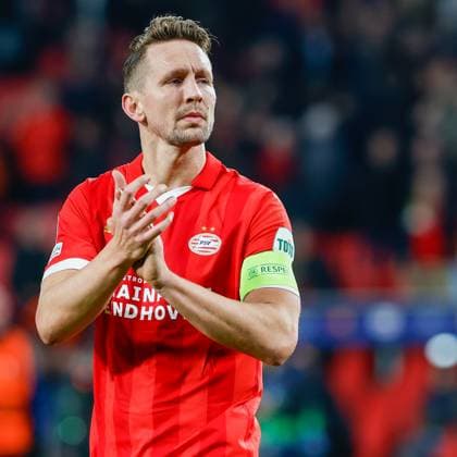 EINDHOVEN, 20-02-2024, Philips Stadium, UEFA Champions League season 2023 24, match between PSV and Borussia Dortmund, PSV player Luuk de Jong after the match with a endscore of 1-1 PSV - Borussia Dortmund  x24345704x Copyright: