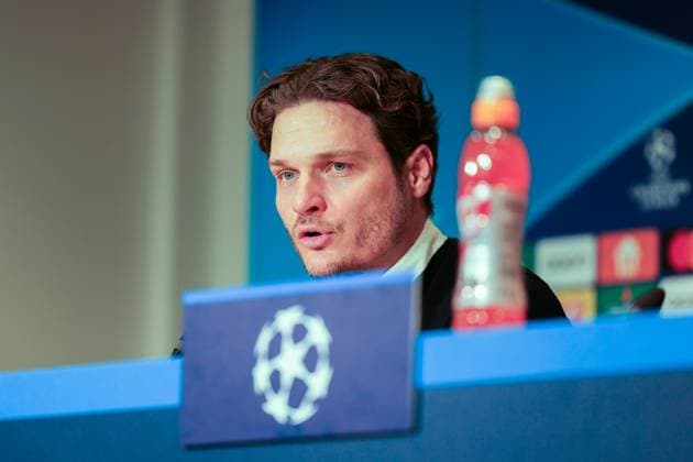 20 02 2024, Football, Season 2023 2024, UEFA Champions League, Round of 16, Round 1, PSV Eindhoven Borussia Dortmund, Press conference with coach Edin Terzic Borussia Dortmund , Eindhoven Philips Stadium North Brabant Netherlands xRHR PHOTO ENx Copyright: DennisxEwert RHR-FOTOx RHR-FOTO DE