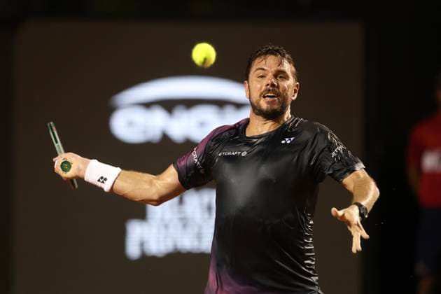 20th February 2024: Jockey Club, Brasileiro, Brazil: Rio Open Tennis tournament: Stan Wawrinka (SUI) against Facundo Diaz Acosta (ARG)  ActionPlus12610834 DiaEsportivo