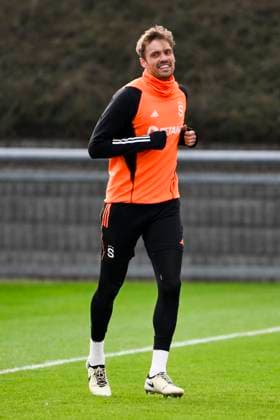 Asger Sorensen attends AC Sparta Prague training session before the Europa League 2nd round return leg match AC Sparta Prague vs Galatasaray Istanbul, Prague, February 21, 2024. (CTKxPhoto OndrejxDeml) CTKPhotoP2024022103247  CTKPhotoP2024022103247