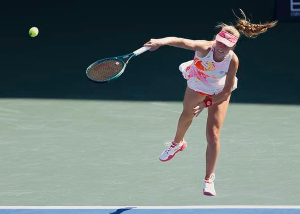Magdalena Frech, Dubai Duty Free Tennis Championships, Dubai, U A E Tennis Dubai Tennis Championships 2024 WTA Dubai Duty Free Tennis Stadium Dubai United Arab Emirates 21 February 2024 Copyright: xJuergenxHasenkopfx