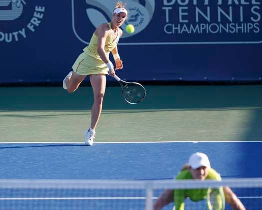 Aliaksandra Sasnovich, Laura Siegemund, Womens Doubles, Dubai Duty Free Tennis Championships, Dubai, U A E Tennis Dubai Tennis Championships 2024 WTA Dubai Duty Free Tennis Stadium Dubai United Arab Emirates 21 February 2024 Copyright: xJuergenxHasenkopfx