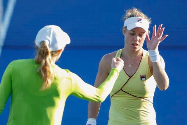 Aliaksandra Sasnovich, Laura Siegemund, Womens Doubles, Dubai Duty Free Tennis Championships, Dubai, U A E Tennis Dubai Tennis Championships 2024 WTA Dubai Duty Free Tennis Stadium Dubai United Arab Emirates 21 February 2024 Copyright: xJuergenxHasenkopfx