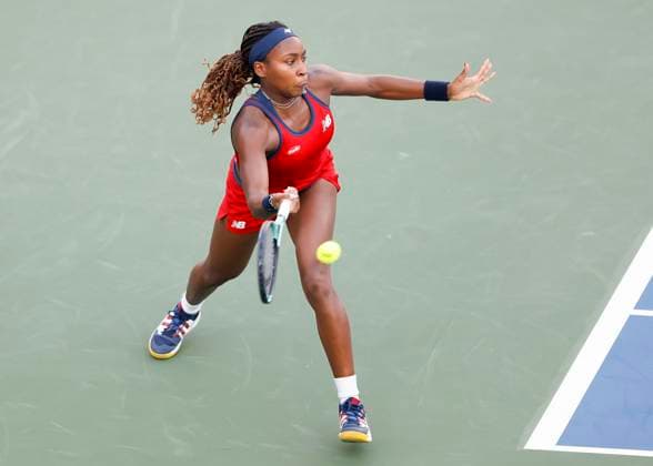 Coco Gauff, Dubai Duty Free Tennis Championships, Dubai, U A E Tennis Dubai Tennis Championships 2024 WTA Dubai Duty Free Tennis Stadium Dubai United Arab Emirates 21 February 2024 Copyright: xJuergenxHasenkopfx