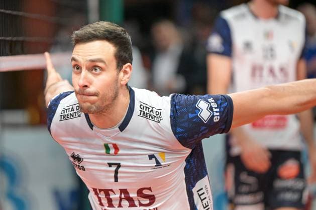 Berlin, Germany 21 January 2024 CL Volleyball 1 4 Final 2023 2024 Berlin Recycling Volleys vs Itas Trentino In the picture Oreste Cavuto Itas Trentino prepares to jump Copyright: xFotostandx xReuhlx