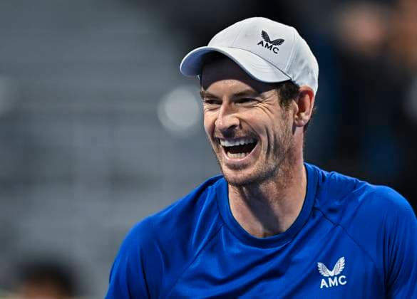 ATP, Tennis Herren Qatar Exxonmobil Open Tennis Tournament 2024 Andy Murray from Great Britain is playing in his round of 16 singles match against Jake Mensik from the Czech Republic at the ATP Qatar ExxonMobil Open tennis tournament at the Khalifa International Tennis Complex in Doha, Qatar, on February 21, 2024. DOHA Qatar  Copyright: xNoushadxThekkayilx originalFilename:varittyakkal-atpqatar240221_npMrU.jpg