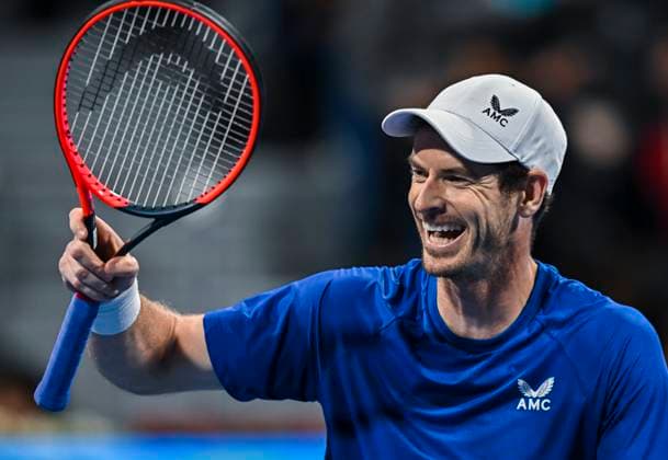 ATP, Tennis Herren Qatar Exxonmobil Open Tennis Tournament 2024 Andy Murray from Great Britain is playing in his round of 16 singles match against Jake Mensik from the Czech Republic at the ATP Qatar ExxonMobil Open tennis tournament at the Khalifa International Tennis Complex in Doha, Qatar, on February 21, 2024. DOHA Qatar  Copyright: xNoushadxThekkayilx originalFilename:varittyakkal-atpqatar240221_nppEZ.jpg
