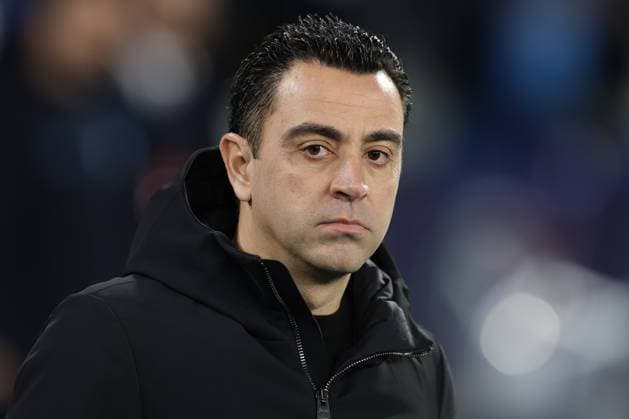 Champions League match SSC Napoli vs Barcellona Barcellona Spanish coach Xavier Hernandez i Creus said Xavi during the UEFA Champions League round 16 match between SSC Napoli vs Barcellona at the Diego Armando Maradona Stadium in Naples, southern Italy, on February 21, 2024. ABPH1054 Copyright: xAntonioxBalascox