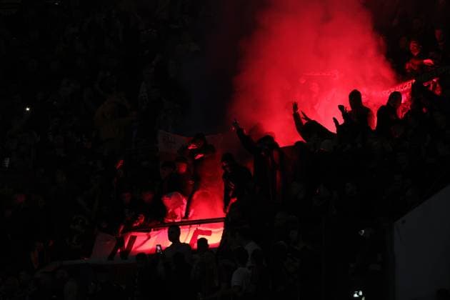 Supporters during the UEFA CHAMPIONS LEAGUE soccer match between NAPOLI and BARCELLONA at Diego Armando Maradona Stadium in Naples, Italy - Wednesday, February 21, 2024. ( Alessandro Garofalo LaPresse )  Copyright: xAlessandroxGarofalo LaPressex