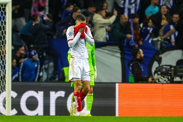 FC Porto v Arsenal Champions League 21 02 2024. Kai Havertz (29) of Arsenal looks dejected at full time during the Champions League match between FC Porto and Arsenal at Estadio do Dragao, Porto, Portugal on 21 February 2024. Editorial use only , Copyright: xNigelxKeenex PSI-19079-0045