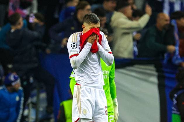 FC Porto v Arsenal Champions League 21 02 2024. Kai Havertz (29) of Arsenal looks dejected at full time during the Champions League match between FC Porto and Arsenal at Estadio do Dragao, Porto, Portugal on 21 February 2024. Editorial use only , Copyright: xNigelxKeenex PSI-19079-0046