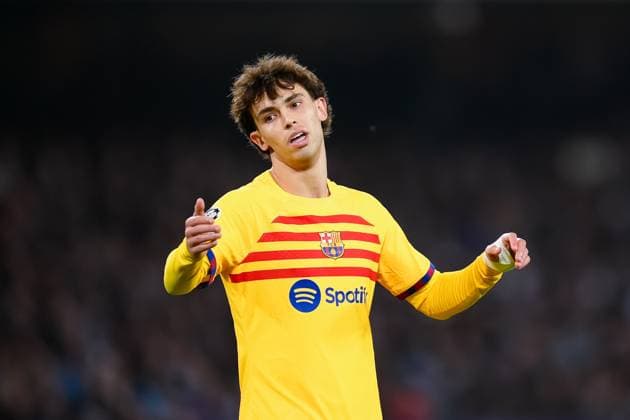 SSC Napoli v FC Barcelona, Barca - UEFA Champions League Joao Felix of FC Barcelona looks dejected during the UEFA Champions League Round of 16 first leg match between SSC Napoli v FC Barcelona at Stadio Diego Armando Maradona on February 14, 2024 in Rome, Italy. Naples Stadio Diego Armando Maradona Naples Italy Copyright: xGiuseppexMaffiax UCL_Napoli-Barcelona_GM_210224DSC01695