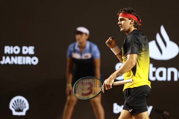 Jockey Club Brasileiro Thiago Seyboth Wild (BRA) faces Jaume Munar (ESP), during the round of 16 of the Rio Open 2024, at the Jockey Club Brasileiro, this Wednesday 21. 30761 (Daniel Castelo Branco SPP) Copyright: xDanielxCasteloxBrancox xSPPx spp-en-DaCaBr-DANI9141