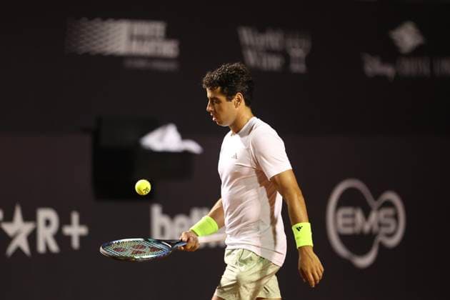 Jockey Club Brasileiro Jaume Munar (ESP) faces Thiago Seyboth Wild (BRA), during the round of 16 of the Rio Open 2024, at the Jockey Club Brasileiro, this Wednesday 21. 30761 (Daniel Castelo Branco SPP) Copyright: xDanielxCasteloxBrancox xSPPx spp-en-DaCaBr-DANI9010
